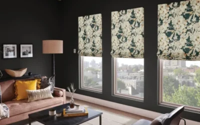 Roman Shades Clayton MO | Custom Living Room Window Treatments