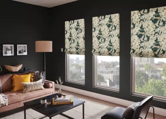 Roman Shades for Clayton MO Living Rooms